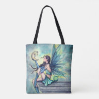 Moon Friend Fairy Fantasy Art by Molly Harrison