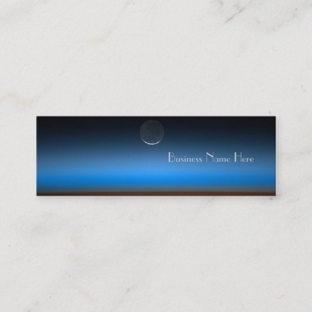 Moon From Space Bookmark Business Cards (Front)