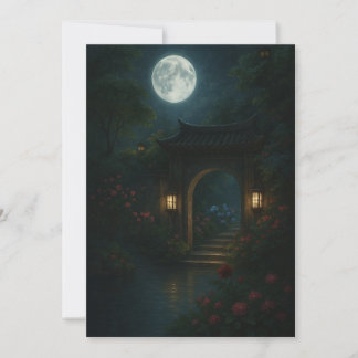 Moon Gate Garden – Whispered Blessing Card