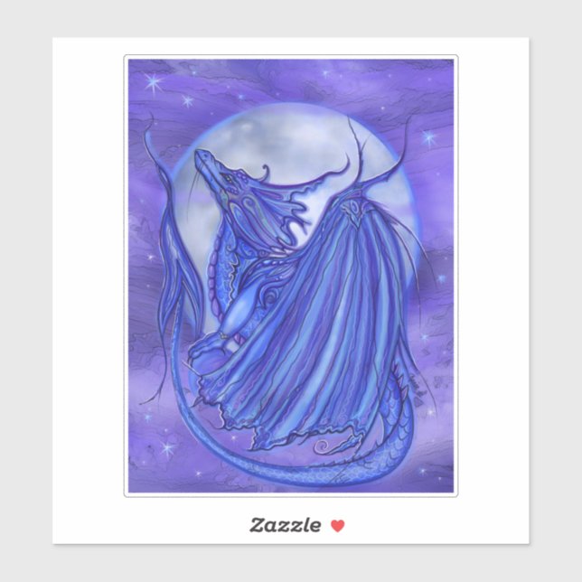 Moon glow dragon with moon by Renee Lavoie  (Sheet)