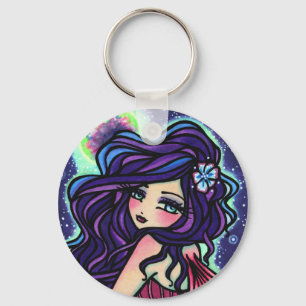 Moon Glow Fairy Fantasy Mermaid Key Ring
