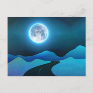 Moon glow postcard