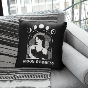 Moon Goddess Celestial Wiccan Cushion