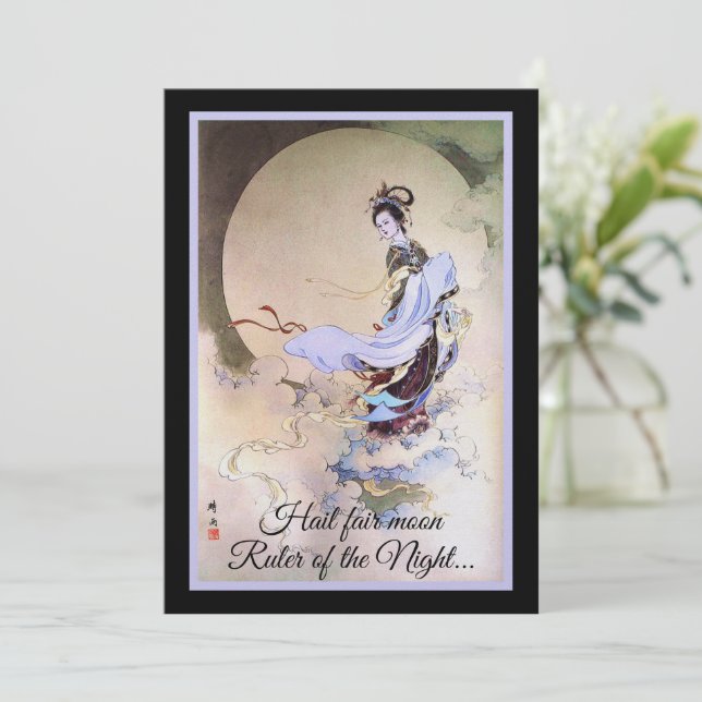 Moon Goddess Chang'e Invitation (Standing Front)