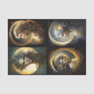 Moon Goddess Collage Tissue Paper