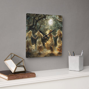 Moon Goddess Dance Clock