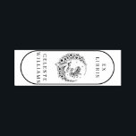 Moon Goddess Flower Moon Ex Libris Stamp<br><div class="desc">Infuse your book collection with celestial elegance using this Ex Libris stamp featuring a beautiful moon goddess beneath a glowing flower moon. Designed for lovers of mythology, lunar magic, and divine feminine energy, this personalised rubber stamp is perfect for marking your sacred library, spiritual journals, or cherished reads. Ideal for...</div>