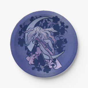 Moon Goddess MoonChild  Paper Plate