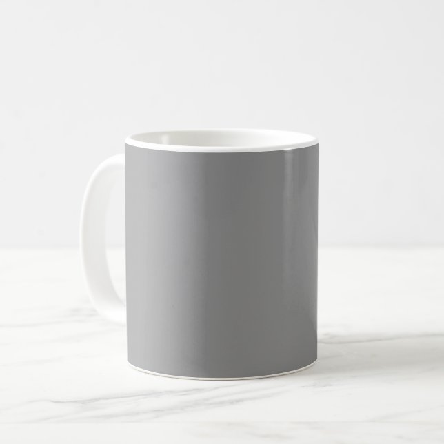 Moon Grey Solid Colour  Coffee Mug (Front Left)