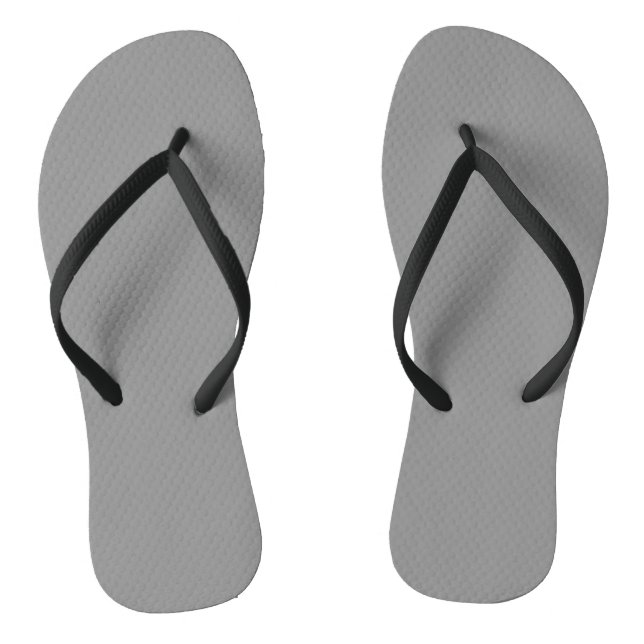 Moon Grey Solid Colour  Jandals (Footbed)
