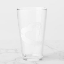 Moon Heart  Glass Tumbler