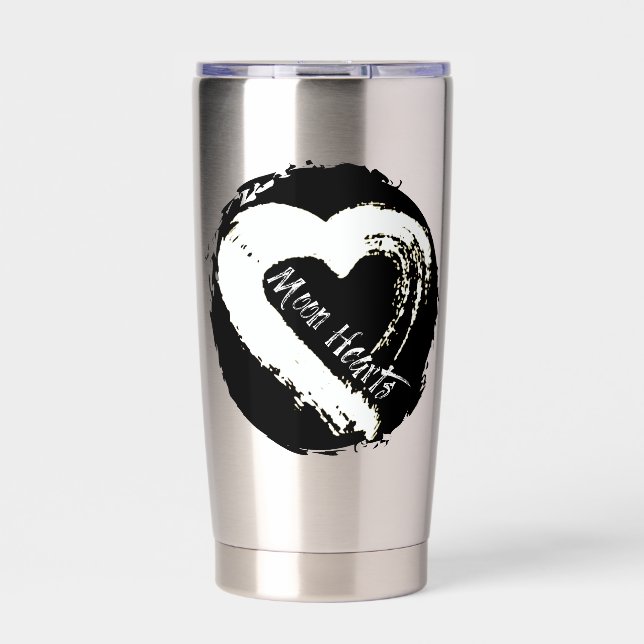 Moon Heart Travel Mug Insulated Tumbler (Front)