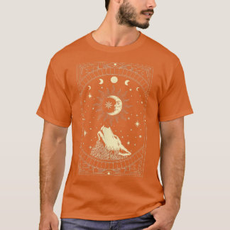 Moon Howling Wolf Gothic Witch Witchcraft Occult T-Shirt