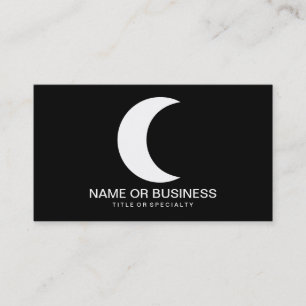 moon icon business card