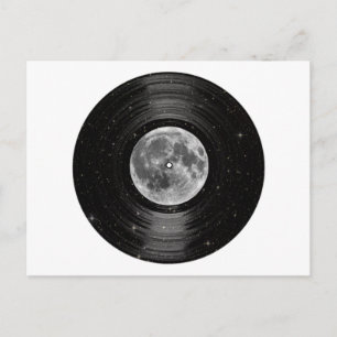 Moon In Space Vinyl LP Record Postcard