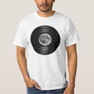 Moon In Space Vinyl LP Record T-Shirt