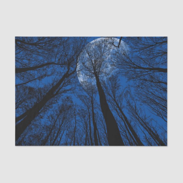 Moon in the Night Sky Tissue Paper (Front)