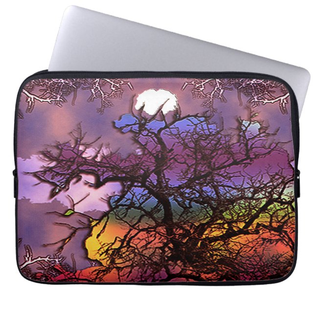 Moon in the Trees...... Laptop Sleeve (Front)