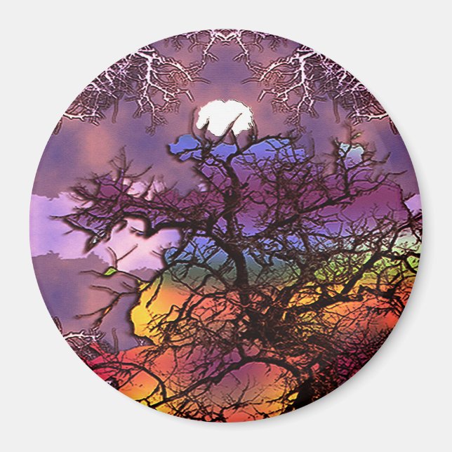 Moon in the Trees....... Magnet (Front)
