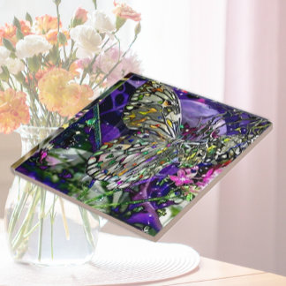 Moon Influence Butterfly Tile