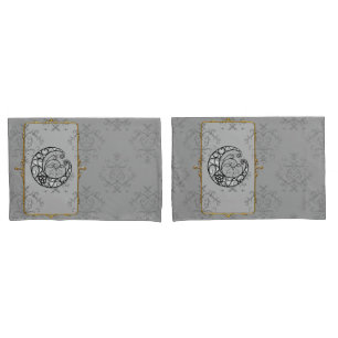 Moon is Mine Grey Pillowcase