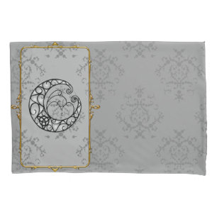 Moon is Mine Grey Pillowcase