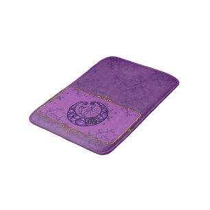 Moon is Mine Purple Bath Mat