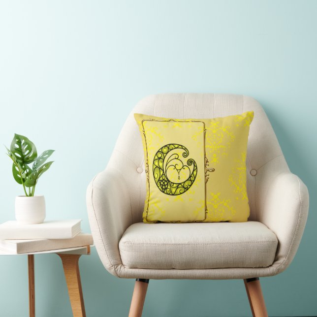Moon Is Mine Yellow Cushion (Chair)
