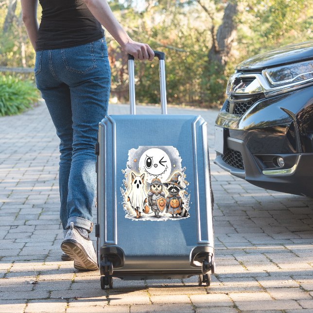 Moon Knight Racoon Halloween (Suitcase Insitu)