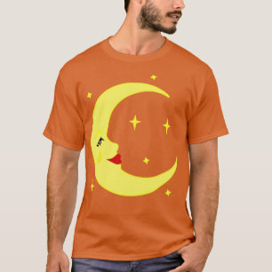 Moon Lady Night Sky Stars2 T-Shirt