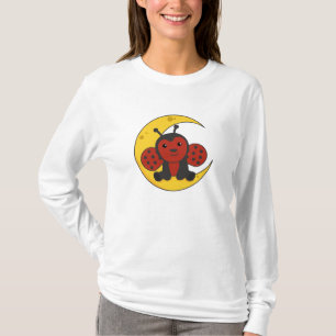 Moon Ladybug Good Night Falling Asleep Stars T-Shirt
