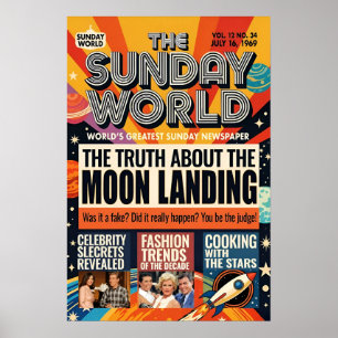 Moon Landing, 1969, Poster