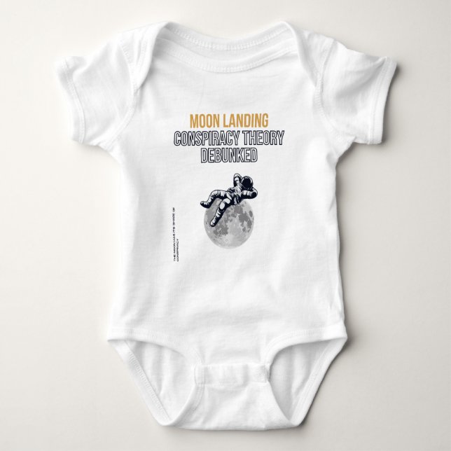 Moon Landing Conspiracy Theory  Baby Bodysuit (Front)