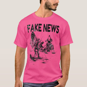 Moon Landing Lie Fake News Apollo 11 Luna Moon Hoa T-Shirt
