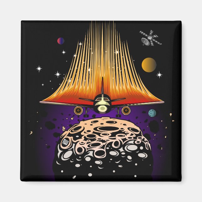 Moon Landing Magnet (Front)