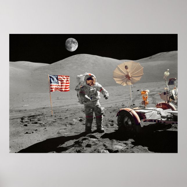 Moon Landing or is it? Poster (Front)