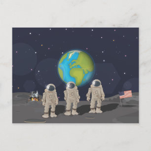 Moon Landings Postcard