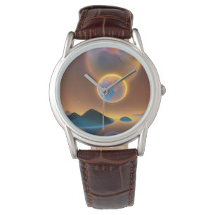Moon landscape art watch