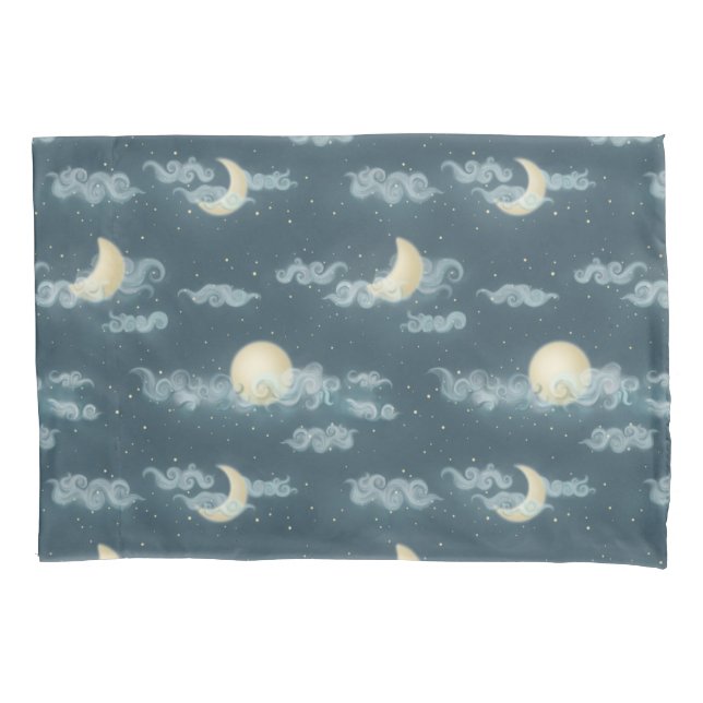 Moon (large scale) pillowcase (Front-Left)