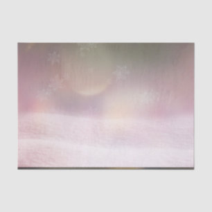 Moon Lavender Snow Winter Landscape Tissue Paper