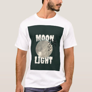Moon Light Bats Halloween Graphic T-Shirt