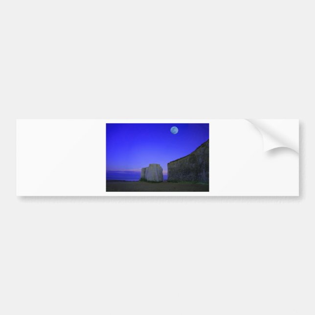 MOON LIGHT NIGHT BUMPER STICKER (Front)
