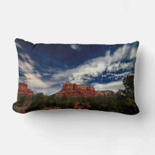 Moon Light over Sedona, Arizona Lumbar Cushion
