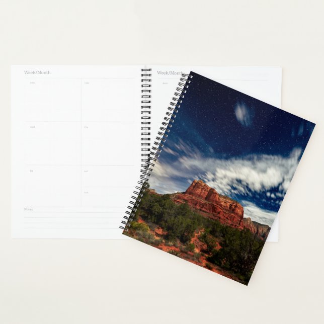 Moon Light over Sedona, Arizona Planner (Display)