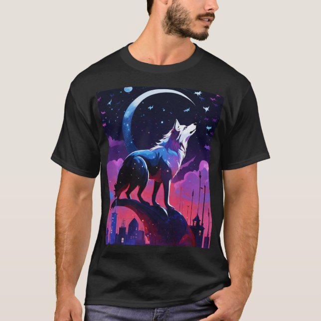 Moon light star fox t shirt  (Front)