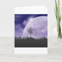 Moon Light Stars Sky Trees Whimsical Personalise