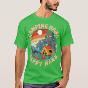 Moon Light Tree House Camping Nana Happy Nana Gran T-Shirt
