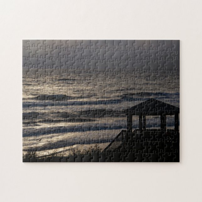Moon Lit Waves OBX Jigsaw Puzzle (Horizontal)