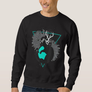 Moon Luna Cat Gothic Scary Sweatshirt