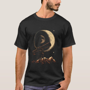 Moon Lunar Eclipse Telescope Astronomy Astronomer T-Shirt